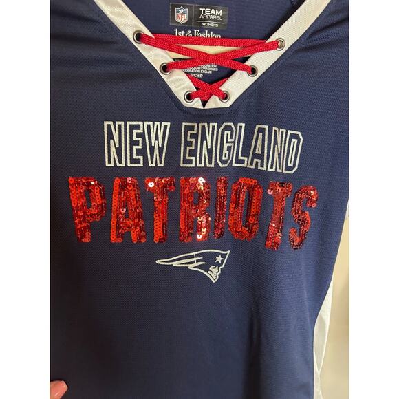 NFL New England Patriots woman's T-shirt jersey size S 2-6 - Picture 3 of 6